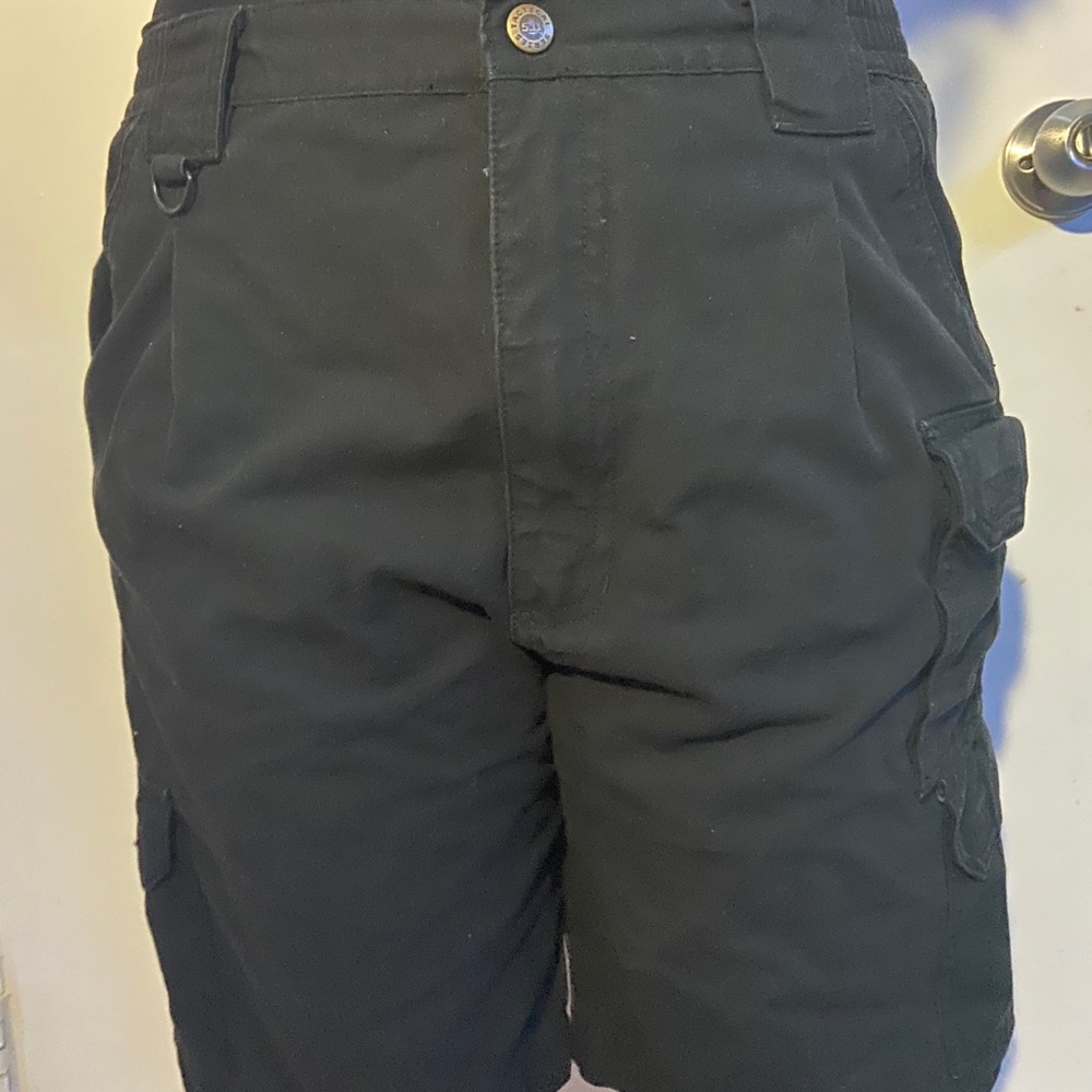 Black cargo shorts